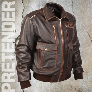 Кожаная куртка Hawk Vintage с азрографией
