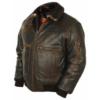 Кожаная куртка Top-Gun 3 antic из кожи буйвола